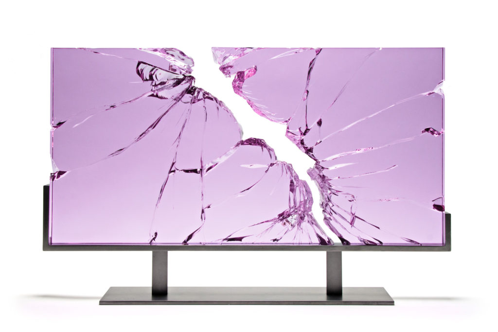 PURPLE FRACTOGRAPH w/ STAND | 32248