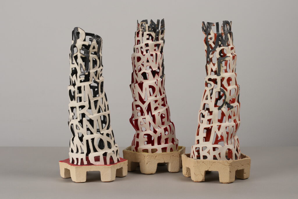 SOFT TOWER (BLACK, RED AND SALMON) | 33864