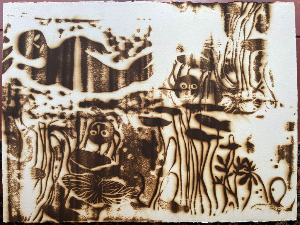 SUMMER POND WITH SELKIE  | 34596