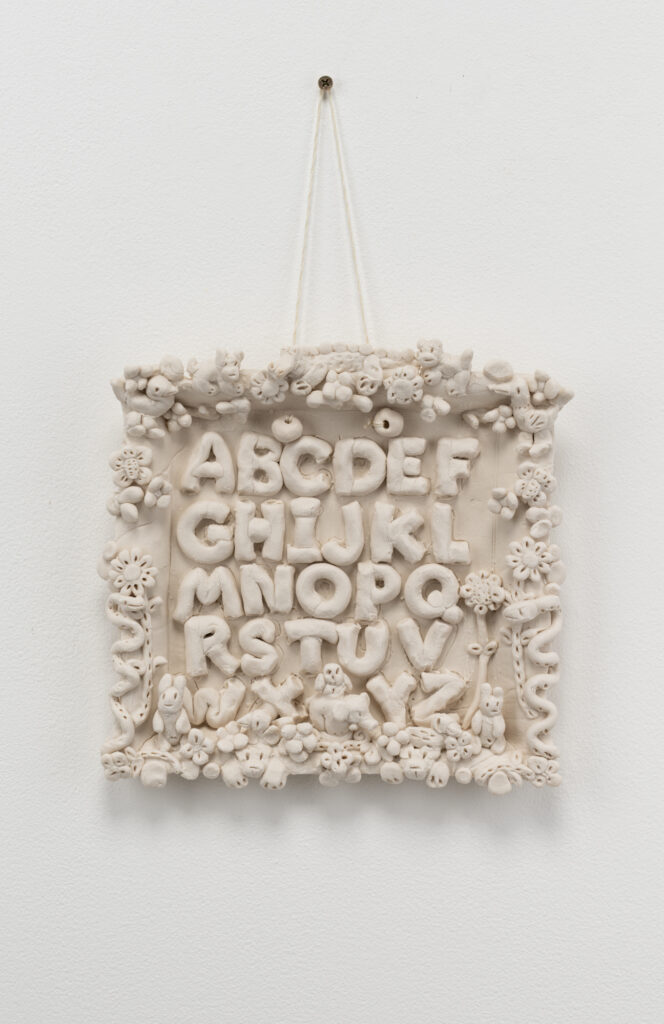PORCELAIN ALPHABET TABLET | 34664