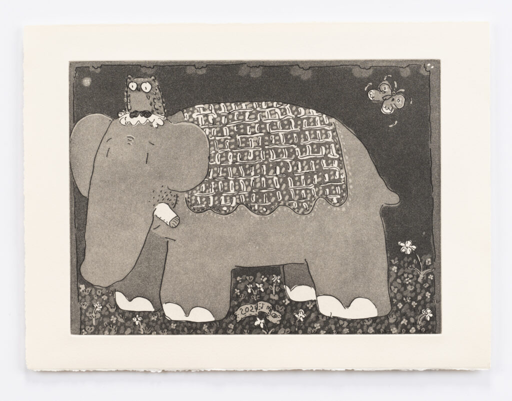 ELEFANT, OWL AND BUTTERFLY | 34680
