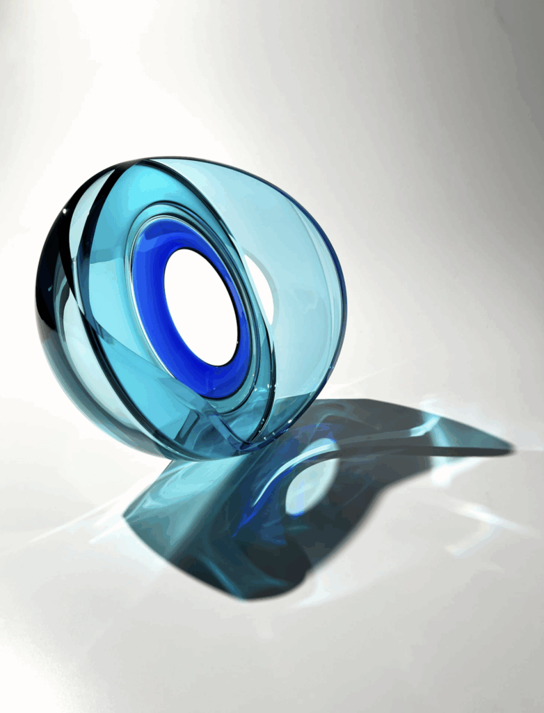 AQUA & BLUE INTERSECTED CURVE  | 35011
