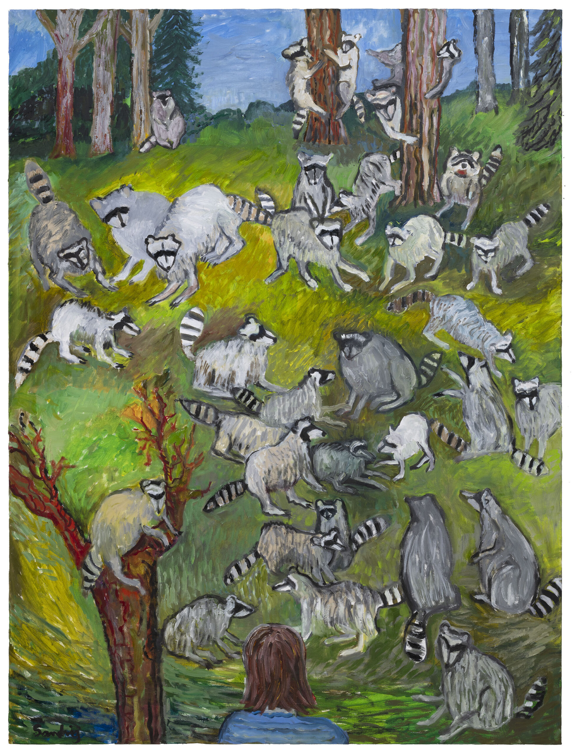 Artwork: 100 RACCOONS | 35458 - Traver Gallery